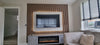 Media Wall Package With 40" Electric Fire & Acoustic panels