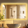LED Ligthted Bathroom Mirror Vanity Sink Anti-Fog Dimmable Large Mirror IP65
