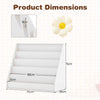 5-Tier Children Bookcase Magazine Storage & Display Rack-White