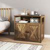 Wooden Side Table Cat House Enclosure Cat Litter Box