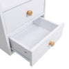 Bedside Cabinet with 2 Drawer Space Save Nightstand Table And Open Storage Shelf