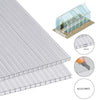 Polycarbonate Roofing Sheet 4/10mm Twinwall Panel Canopy Conservatory Greenhouse