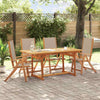 5 Piece Garden Dining Set Solid Wood Acacia and H4Q0