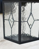Black Contemporary Outdoor Rectangular Top Fix Searchlight Wall Lantern