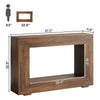 Farmhouse Console Table, 47 Inches Wooden Entryway Console Table with Storage