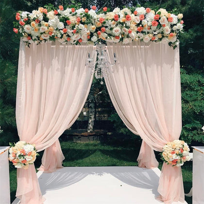 10x10ft Wedding Canopy Chuppah 2 Way Use Backdrop Stand Stage Trade Show Display
