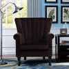 Occasional Chesterfield Velvet Lounge Armchair Wing Back Single Chair Home UK