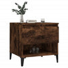 Side Table Smoked Oak 50x46x50 cm Engineered Wood NEW