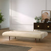 Faux Suede Velvet/Linen Fabric Upholstered Sofa Bed 3 Seater Recliner Sofabed