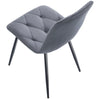 Set of 4 Velvet Dining Chairs Padded Seat Metal Legs Kitchen Home Office UK