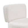 Low Back Teddy Plush Stool Lounge Seat Vanity Dressing Table Stool Makeup Chair