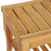 Slatted Natural Bamboo Wood Bathroom Shower Stool Bench Seat Shoe Rack Shelf