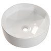 Gloss White Round Counter Top Hand Wash Basin Bathroom Toilet Sink Ceramic Bowls