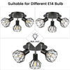 Modern 3 Way Adjustable LED Ceiling Spotlight Round Kitchen Spot Light w/ Viafms