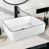 Bathroom Cloakroom Vanity Ceramic Wash Basin Sink Countertop / Wall Mount Modern