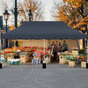 3m x 6m Pop Up Gazebo Waterproof Marquee Gazebo Canopy Tent Black