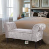 Modern Bench Bed End Ottoman Rolled Arm Sofa Seat Footrest Bedroom Entryway