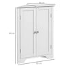 Bathroom Vanity Cabinet Unit Corner Toiletries Towels Storage Shelf Cupboard