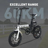 16 Inch Folding Bike 250W with 25–60KM Range