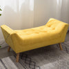 Chenille Window Seat Bed End Sofa Chair Chaise Lounge Bench Pouffe Bedroom Stool