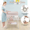 Foldable Baby Changing Table w/3 Position Adjustable Level