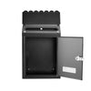 Lockable Metal Secure Mailbox Letter Post Box Wall Hanging Garden Gate Ornament