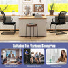 Ergonomic Mid-Back Mesh Chair Set of 2 w/ Upholstered Seat