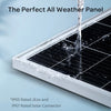 100W Solar Panel 18V Monocrystalline Module PV Power RV Trailer Van Camping