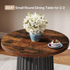 Round Dining Table for 2, 23-Inch Modern Small Circle Kitchen Dinner Table