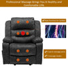 Electric Power Lift Recliner Chair Sofa Power Armchair Heated Massage Grey Merax