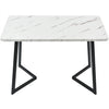 Dining Table and Chairs 4 Set Velvet Padded Seat Dining Room Kitchen Furniture