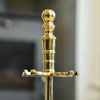 Polished Brass Four Piece Fireside Companion Set - 40cm