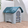 Large Plastic Dog Kennel Pet House Weatherproof Indoor Outdoor Animal Shelter