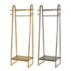 Heavy Duty Wooden Clothes Hanging Rail Stand Bedroom Coat Hat Rack Open Wardrobe