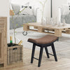 Make-Up Stool Dressing Chair with Curved Seat Cushion Wooden Desk Stool