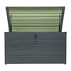 350L Garden Storage Box Utility Chest Cushion Shed Metal Large Outdoor Garden