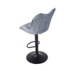 2x Swivel Adjustable Kitchen Breakfast Bar Stools Crushed Velvet Padded Barstool
