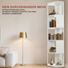 Corner Bookshelf Storage Organiser Shelving Wooden Display Stand 5 Tier Shelf