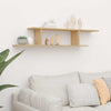 Wall-Mounted TV Shelf Sonoma Oak 125x18x23 cm Engineered Wood
