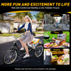 Adult Tricycle Folding Trike Bicycle 3-Wheel Bike 7-Speed Tricycle W/ Basket