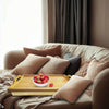 Wooden Plain Breakfast, Food, Laptop Table Lap Tray Cushion Bean Bag with Handle