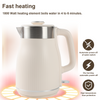 1800W 1.8L Electric Kettle Double Wall Stainless Steel Tea Hot Water Kettle UK