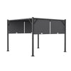 Steel Frame Outdoor Adjustable Pergola Gazebo Garden Sun Shade Canopy Shelter