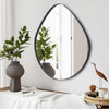 Wall Mounted Framed Mirror Vanity Makeup Bedroom Glass Dressing Mirror Shaped