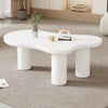 Cloud Coffee Table Modern White Coffee Table for Living Room Irregular Tea Table