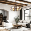 Vintage Industrial Style Chandelier Metal Geometric Cage Ceiling Pendant Lights