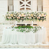 Wedding Artificial Rose Flower Row Arch Floral Ornament Background Arrangement