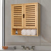 UK Large Bamboo Bathroom Cabinet Wall Mounted Kitchen Cabinet Cupboard Organizer