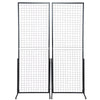 2' x 5.6' Grid Wall Panels Tower 2 Packs Wire Gridwall Display Racks