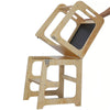 3-in-1 Wooden Kids Step Stool Toddler Learning Tower Kitchen Helper W/ Blackbord